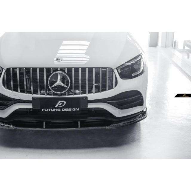 BENZ メルセデス・ベンツ GLC X253 C253 W253 後期車 SUV クーペ AMG フロントバンパー用 リップスポイラー 本物DryCarbon ドライカーボン