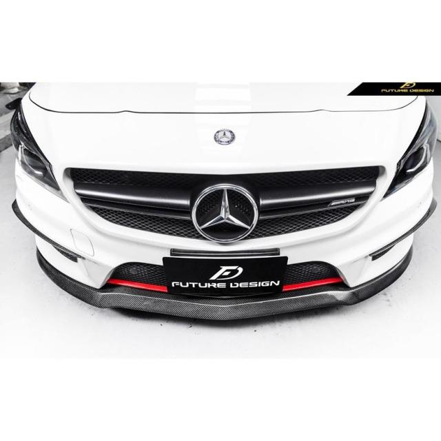 BENZ ベンツ CLAクラスW117 CLA45フロントバンパー用カーボン リップスポイラー 本物DryCarbon ドライカーボン CLA45 AMG_2