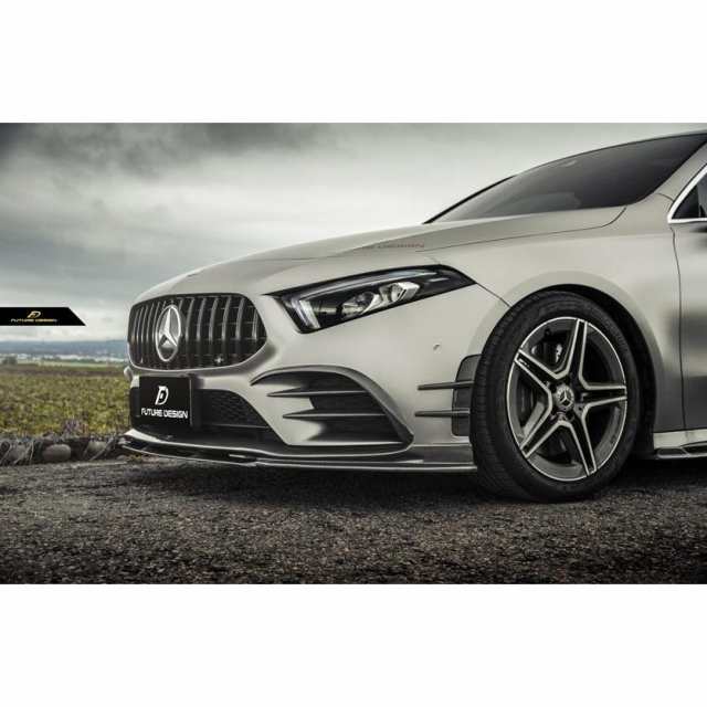 BENZ メルセデス・ベンツ W177 Aクラス フロントバンパー用カーボンリップスポイラー アンダー GT-2 本物ドライカーボン Drycarbonの通販は