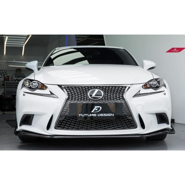 LEXUS IS350 IS300h IS250 IS200t F-SPORTバンパー用リップスポイラー 本物Carbon カーボン
