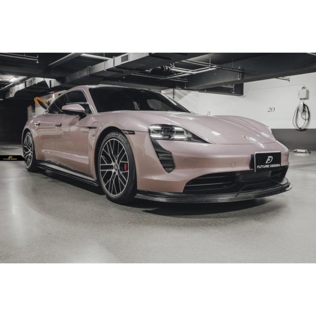 Porsche ポルシェ Taycan タイカン エアーベントカバー ガーニッシュ 本物Drycarbon ドライカーボン エアロ カスタム_2