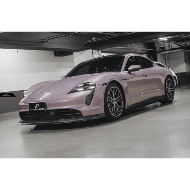 Porsche ポルシェ Taycan タイカン エアーベントカバー ガーニッシュ 本物Drycarbon ドライカーボン エアロ カスタム_3