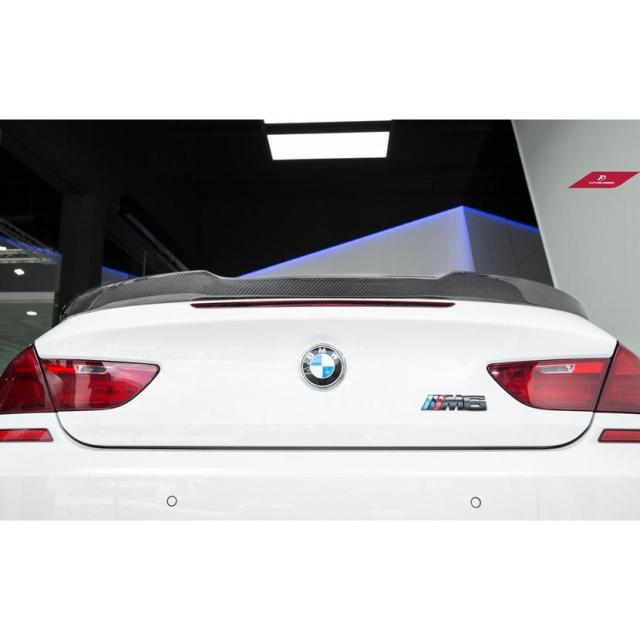 BMW 6シリーズ F06 F13 M6 Mスポーツバンパー用カーボン リアスポイラー DryCarbon ドライカーボン パフォーマンス V スタイル_3