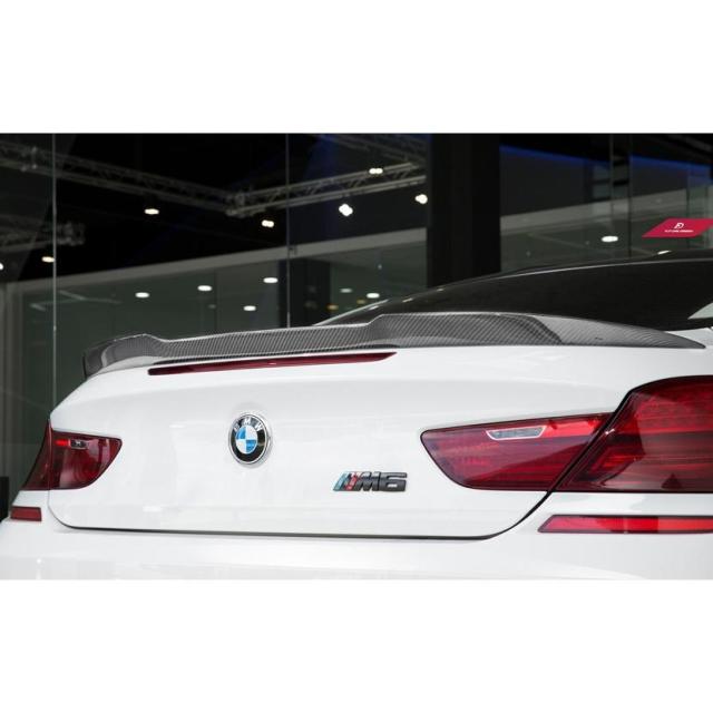 BMW 6シリーズ F06 F13 M6 Mスポーツバンパー用カーボン リアスポイラー DryCarbon ドライカーボン パフォーマンス V スタイル_4