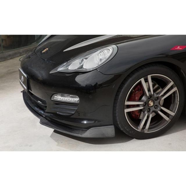Porsche Panamera 970 パナメーラ フロントバンパー用カーボンリップスポイラー 本物DryCarbon ドライカーボン GT S_3