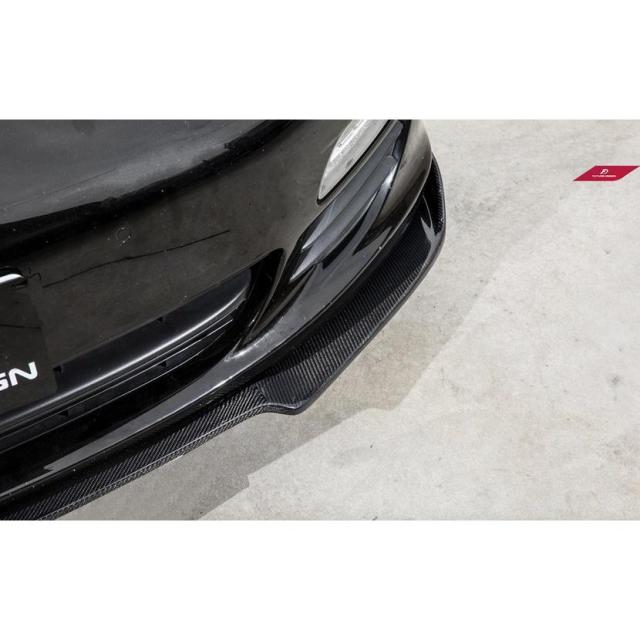 Porsche Panamera 970 パナメーラ フロントバンパー用カーボンリップスポイラー 本物DryCarbon ドライカーボン GT S_5
