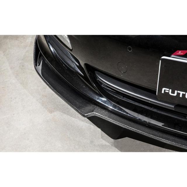 Porsche Panamera 970 パナメーラ フロントバンパー用カーボンリップスポイラー 本物DryCarbon ドライカーボン GT S_6
