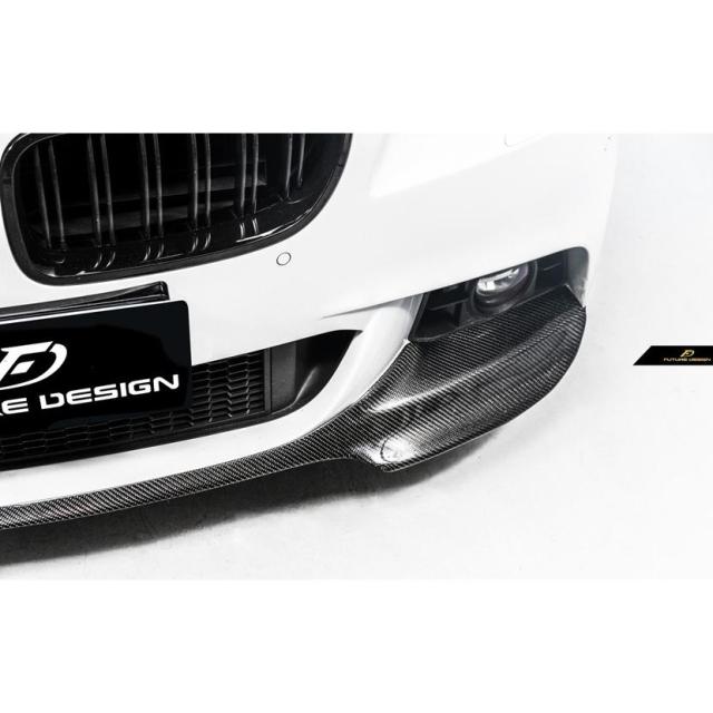 BMW 5シリーズ F10 セダン F11 ツーリング Mスポーツ フロントバンパー用リップスポイラー 本物カーボン Carbon パフォーマンス VORS スタイル_5