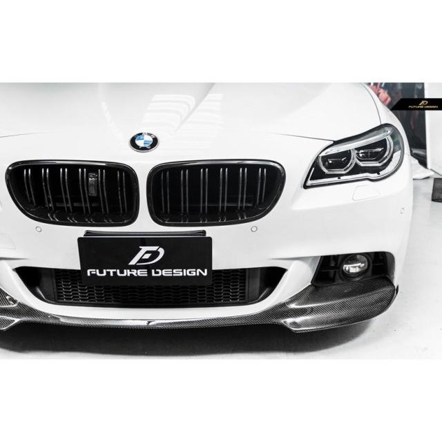 BMW 5シリーズ F10 セダン F11 ツーリング Mスポーツ フロントバンパー用リップスポイラー 本物カーボン Carbon パフォーマンス VORS スタイル_7