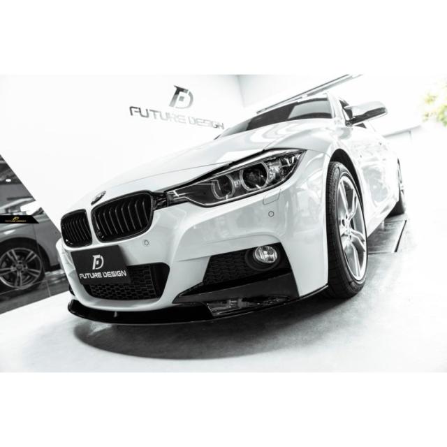 BMW 3シリーズ F30 F31 Mスポーツ フロントバンパー用 リップスポイラー スポイラー 艶ありブラック パフォーマンス スタイルの通販は