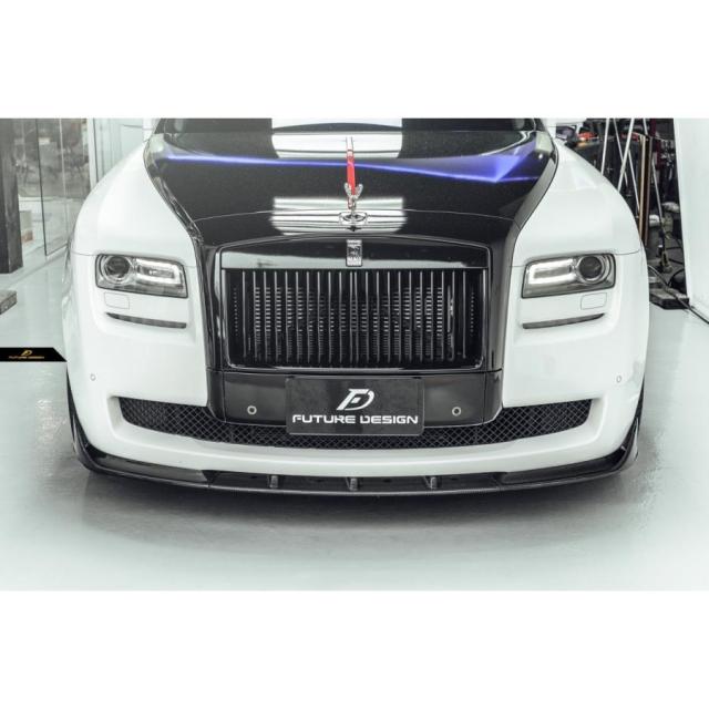 ROLLS-ROYCE GHOST ロールスロイス ゴースト フロント リップスポイラー 本物DryCarbon ドライカーボン エアロ カスタムの通販は