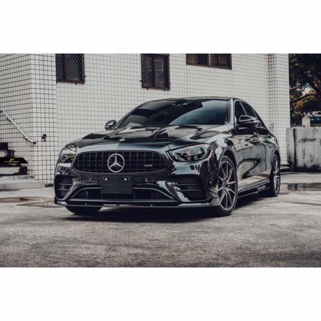 BENZ メルセデス・ベンツ E-Class W213 S213 後期車 AMGバンパー用フロント リップスポイラー 本物DryCarbon ドライカーボン カスタム エアロ