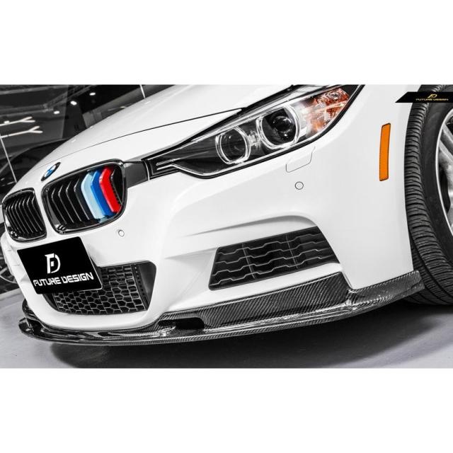 BMW 3シリーズ F30 F31 Mスポーツ フロントバンパー用カーボン リップスポイラー スポイラー 本物Carbon カーボン パフォーマンス DD スタイル_2