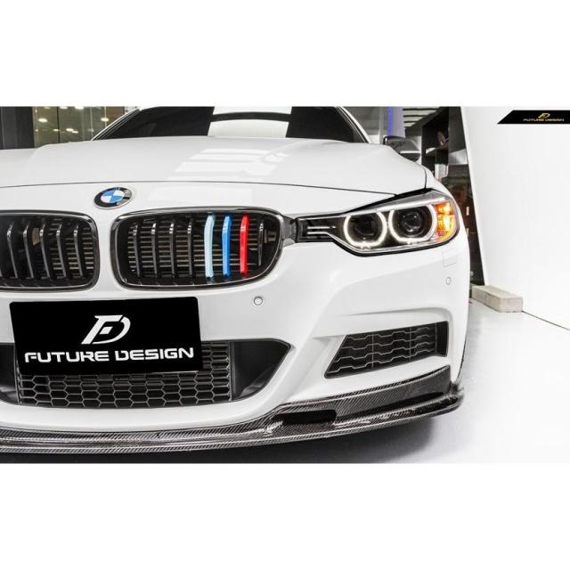 BMW 3シリーズ F30 F31 Mスポーツ フロントバンパー用カーボン リップスポイラー スポイラー 本物Carbon カーボン パフォーマンス DD スタイル_3