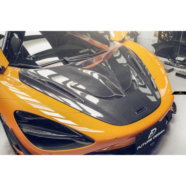 【FUTURE DESIGN】限定数量 McLaren マクラーレン 720S ボンネット 本物Drycabon ドライカーボン パフォーマンス エアロ カスタムの通販は 360,450円