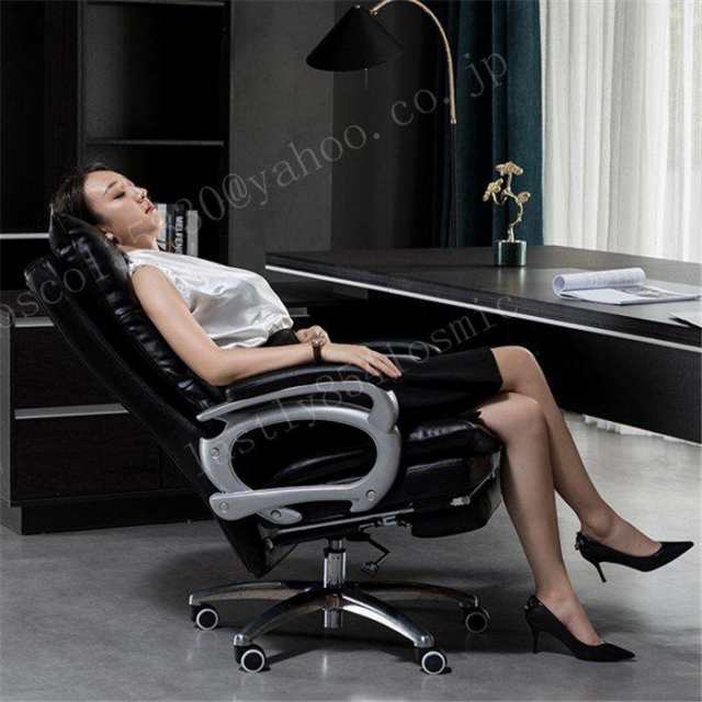 事務用椅子 家庭用オフィスチェア快適 座り心地いい革椅子 社長椅子