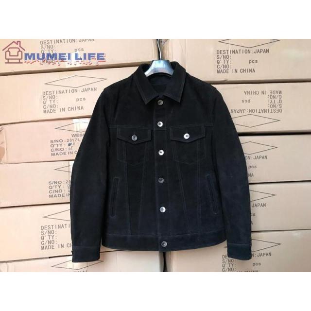 新入荷☆カウスエード サードタイプ Gジャン ライダース レザージャケット ブラック 557 3rd Type カウハイド 牛革の通販は