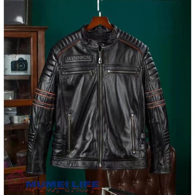 人気新品！品質保証★メンズ★革ジャン★牛革 レザージャケット ライダースジャケット★サイズ選択可能の通販は