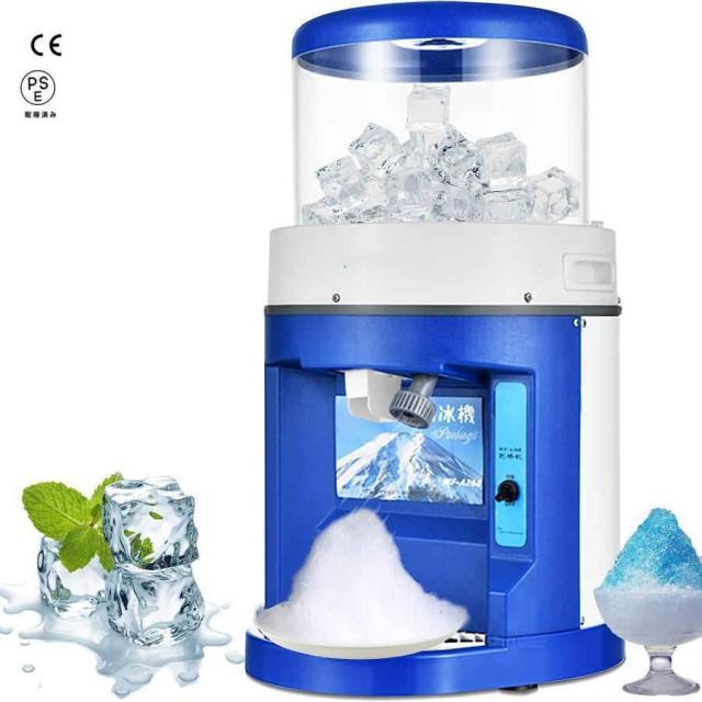 電動式 アイススライサー かき氷メーカー かき氷機 ふわふわ とろ雪 かき氷器 業務用 家庭用 110V 夏 製氷機 設備_6