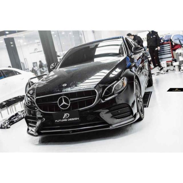 ベンツ Eクラス W213 AMGバンパー用フロント リップスポイラー 本物DryCarbon ドライカーボン Carbon 綾織り ボディー エアロの通販は