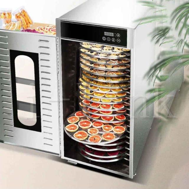 2022年 食品乾燥機 フードドライヤー 20層 タイマー機能付き ステンレス鋼製 智能温度制御 LCD 熱風循環ドライフルーツ ジャーキー 業務用 家庭用