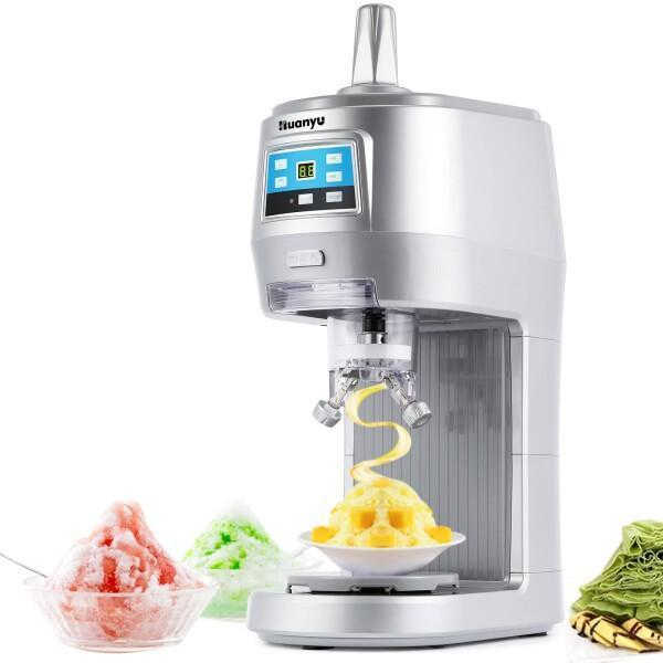 ふわふわかき氷機業務用デジタル電動かき氷機300W70KG/Hとろ雪かき氷器回転式トレーの通販は