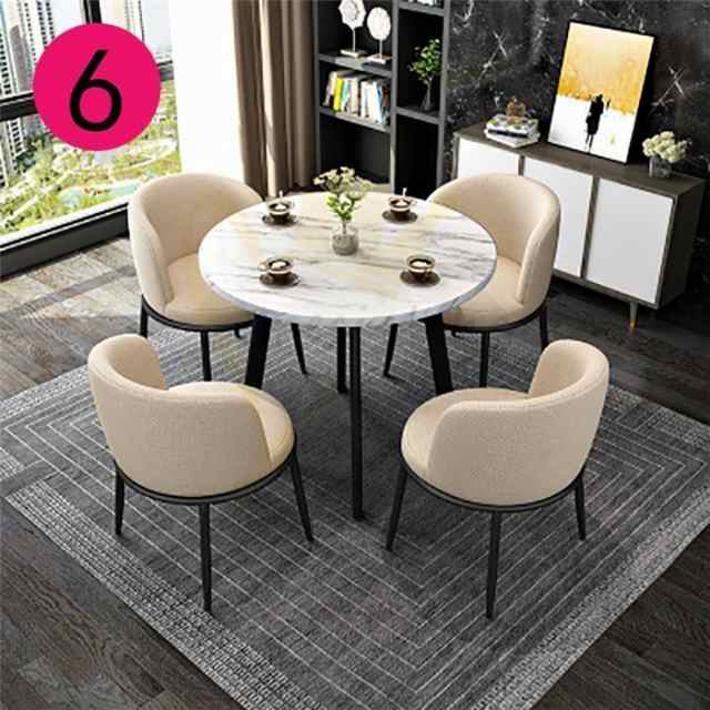 会議テーブル テーブルと椅子のセット 4人座る形デザイン 5セット
