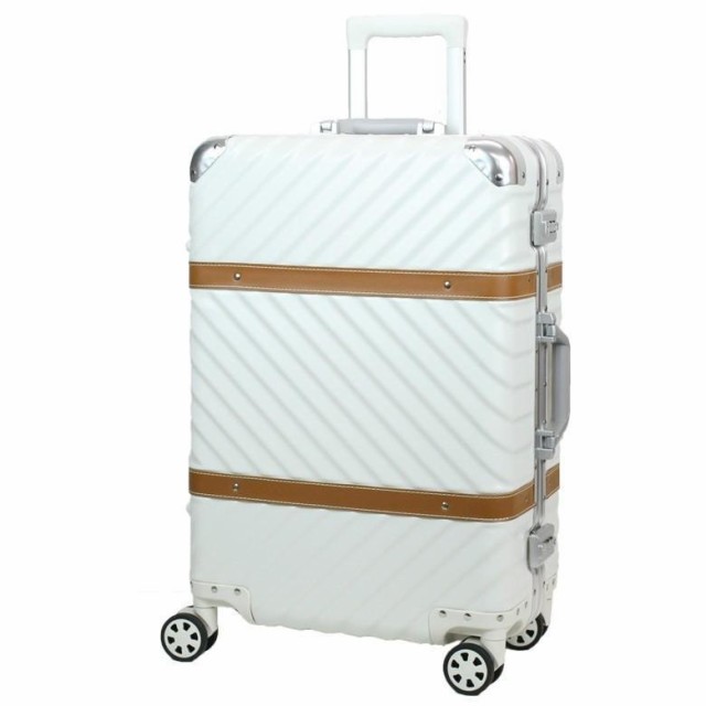 スーツケース Mサイズ アルミフレーム ストッパー付き 海外旅行