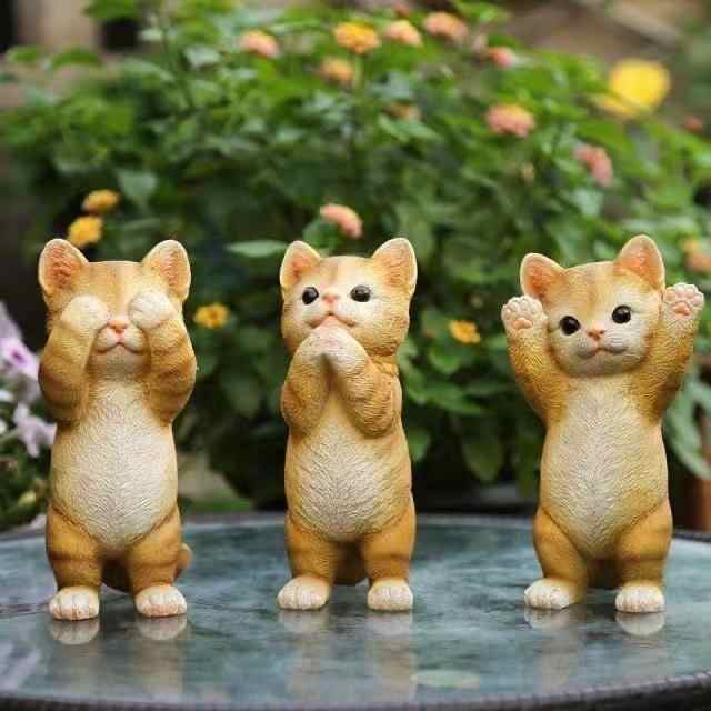 猫のかわいい置物 猫 置物 雑貨 グッズ かわいい おしゃれ オブジェ