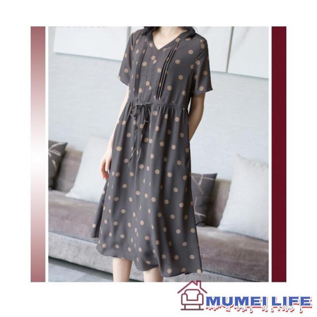 ギャザー ドット柄 結婚式ワンピース フォーマルドレス お食事会 両親 顔合わせ服装 お呼ばれ お見合い 50代 60代 70代 母親 祖母 甥 姪 シニアの通販は