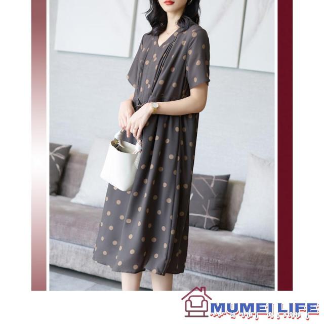 ギャザー ドット柄 結婚式ワンピース フォーマルドレス お食事会 両親 顔合わせ服装 お呼ばれ お見合い 50代 60代 70代 母親 祖母 甥 姪 シニアの通販は