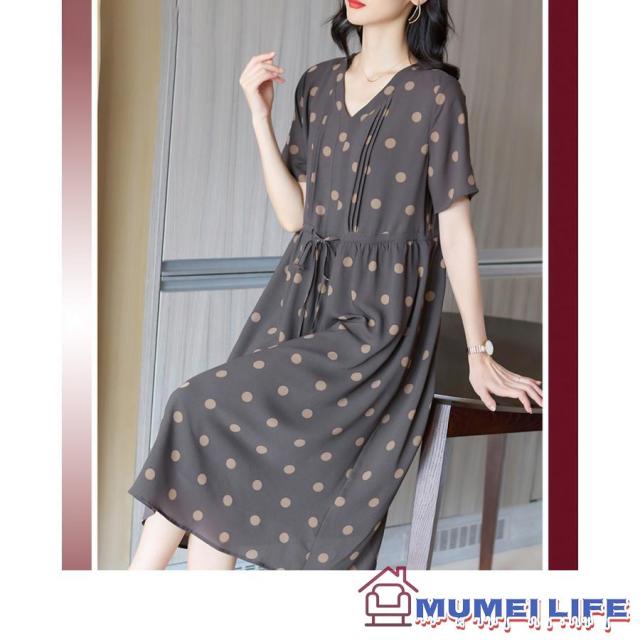 ギャザー ドット柄 結婚式ワンピース フォーマルドレス お食事会 両親 顔合わせ服装 お呼ばれ お見合い 50代 60代 70代 母親 祖母 甥 姪 シニアの通販は