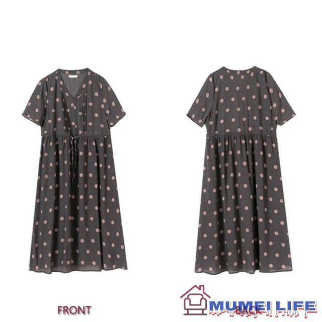 ギャザー ドット柄 結婚式ワンピース フォーマルドレス お食事会 両親 顔合わせ服装 お呼ばれ お見合い 50代 60代 70代 母親 祖母 甥 姪 シニアの通販は