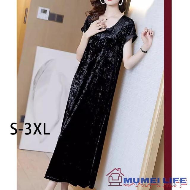 ベロア サック 結婚式ワンピース フォーマルドレス お食事会 両親 顔合わせ服装40代50代60代70代 お見合い 母親 叔母 祖母 姪 ぽっちゃり お呼ばれの通販はその他ワンピース