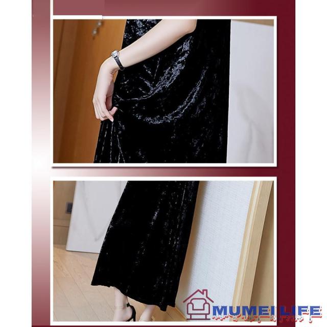 ベロア サック 結婚式ワンピース フォーマルドレス お食事会 両親 顔合わせ服装40代50代60代70代 お見合い 母親 叔母 祖母 姪 ぽっちゃり お呼ばれの通販は