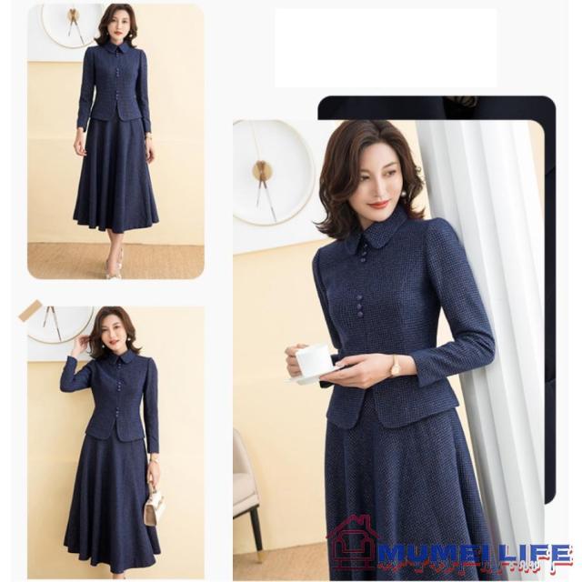 セットアップ フレア ロングスカート ジャケット フォーマル セレモニースーツ おしゃれ カジュアル 顔合わせ服装 50代 母親 60代 入学式 卒業式_9