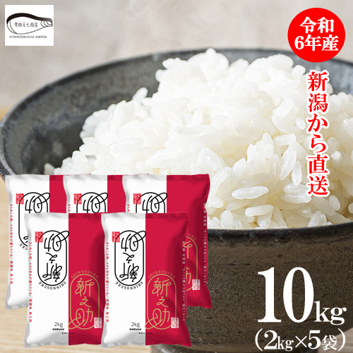 令和6年度産 新潟県産新之助 2kg×5袋 合計10kg