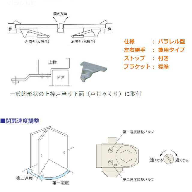 全国送料無料】ニュースター P-182 N-52バーントアンバー パラレル型 ドアクローザー ドアチェック ストップ付 左右兼用  ドア重量45Kの通販はau PAY マーケット TK HOPE au PAY マーケット店 au PAY マーケット－通販サイト