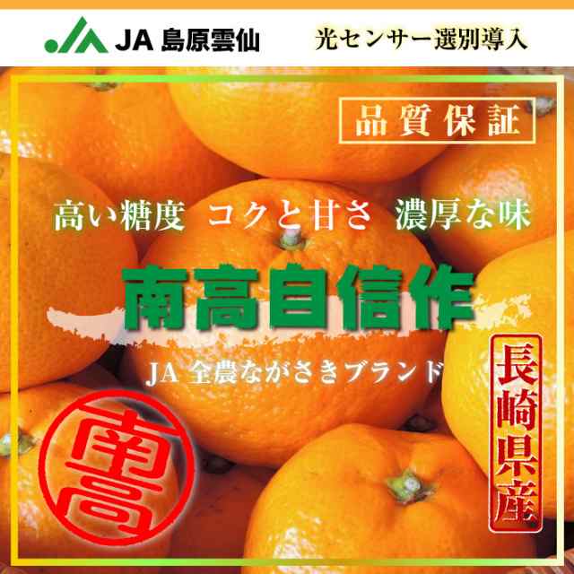 長崎県　予約　PAY　2023年　SMLサイズ　マーケット店　高糖度　JA島原雲仙　PAY　御歳暮　冬ギフト　サロンドフルーツ　12月31日必着]　南高自信作　10kg　マーケット　au　みかん　大晦の通販はau　産地箱　お歳暮　長崎県産　PAY　au　マーケット－通販サイト