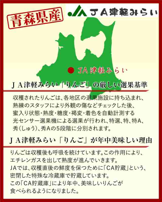 マーケット店　大玉　お歳暮　マーケット－通販サイト　食べ比べ　PAY　サンふじ　PAY　約5kg　PAY　りんご　青森県　マーケット　10月20日-11月30日の納品]　津軽みらい　各7-8玉　御歳の通販はau　au　秋ギフト　au　予約　サロンドフルーツ　王林　冬ギフト