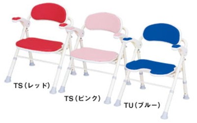 安寿 折りたたみシャワーベンチ TS 座面角型 535-466 レッド 背 安寿 折りたたみシャワーベンチ TS 座面角型 535-466 レッド 背