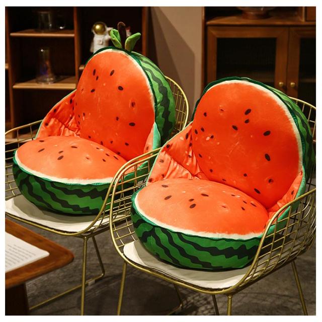 スイカ クッション 座布団 座椅子 リアル 果物 抱き枕 椅子用