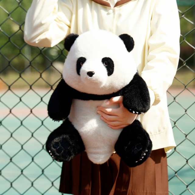 リアル パンダ ぬいぐるみ panda ぱんだ 抱き枕 本物そっくり ペット 40cm 動物 おもちゃ ふわふわ かわいい 萌え萌え　癒し系 お祝い