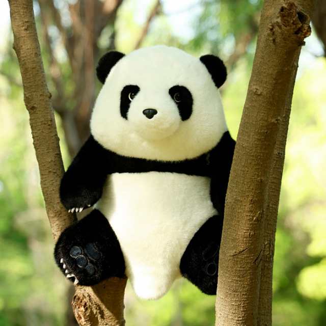 リアル パンダ ぬいぐるみ panda ぱんだ 抱き枕 本物そっくり ペット 40cm 動物 おもちゃ ふわふわ かわいい 萌え萌え　癒し系 お祝い