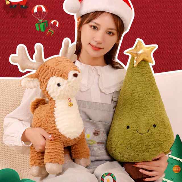 クリスマス飾り トナカイ ぬいぐるみ 馴鹿 抱きまくら かわいい クリスマス飾り トナカイ ぬいぐるみ 馴鹿 抱きまくら かわいい
