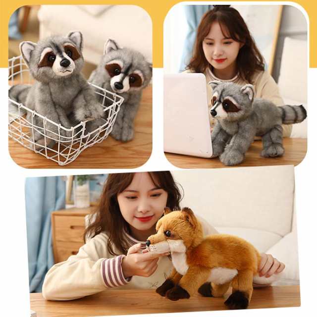 リアルタヌキ キツネ ぬいぐるみ タヌキ tanuki 狸 キツネ 抱き