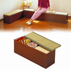 収納畳ベンチ 90cm 和室 イス 木製（ 椅子 チェア 畳収納 スツール 木製）