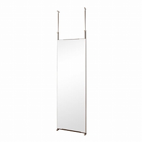 突っ張りパーテーション両面ミラー 幅60cm 姿見鏡 壁掛け（ パーティション 間仕切り 壁面収納 つっぱり スタンドミラー 姿見 突ぱり ）の通販は