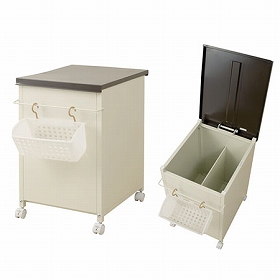 ベランダランドリーボックス　小物収納カゴ付き （ ベランダ収納 ランドリー収納 収納庫 ）の通販は 14,090円