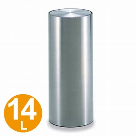 【法人限定】 ゴミ箱 ステンレスくず入れ 丸型 14.2L 回転フタ付き DM-025 （ ダストボックス ごみ箱 屑入 ）の通販は